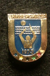 Значок Универсиада, Москва-1973г. лёгкий, 2, 0х3, 0см.